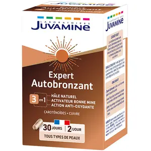 Juvamine Autobronzant Activateur Bonne Mine 60 gélules pas cher