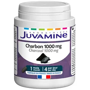 Comparateur de prix : JUVAMINE CHARBON 1000 mg Format 1 mois 120 gélules
