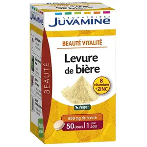 Comparateur de prix : Juvamine Beauté Vitalité Levure de Bière 50 comprimés