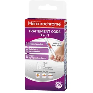 Mercurochrome Traitement Cors 3-en-1 pas cher