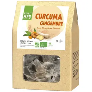 Esprit Bio Curcuma Gingembre à Infuser Bio 15 SachetsVendu paramazon