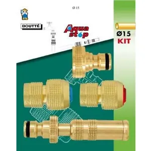 Comparateur de prix : Boutte - Kit d'arrosage complet en laiton Pour tuyau de 15 mm