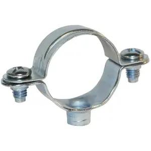 Comparateur de prix : Lot de 5 colliers simples de fixation BOUTTE - D: 14 mm - Gris argenté