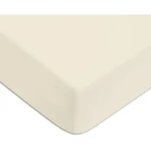 Future Home Drap housse en coton 57 fils uni bonnet 25cm pas cher