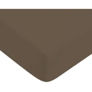 Future Home Drap housse en coton 57 fils uni bonnet 25cm pas cher