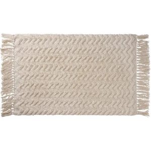 Tapis de bain 50x80 cm en coton, écru, Future Home Thea pas cher