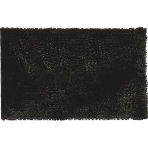 Levasseur Tapis de bain déco fil doré en polyester noir 50x80cm SHINY TU