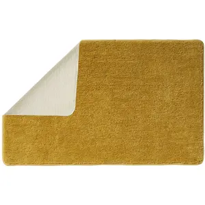 GUY LEVASSEUR Tapis de bain uni en polyester miel 50x80cm POLYNESIE TU