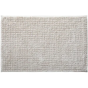 Guy Levasseur - Tapis de bain en polyester uni ivoire 50x80cm