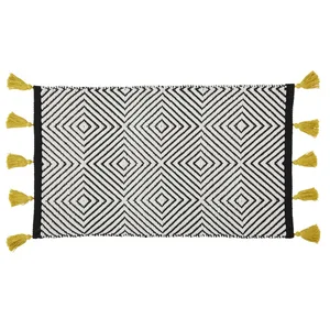 Guy Levasseur Tapis de bain déco ethnique en coton tissé
