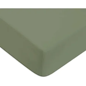 Future Home Drap housse en coton 57 fils uni bonnet 25cm pas cher