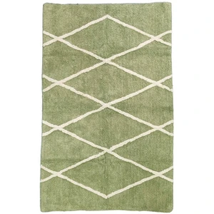 Comparateur de prix : Future Home Tapis rectangle Balte 100% coton kaki L.100 x l.150 cm