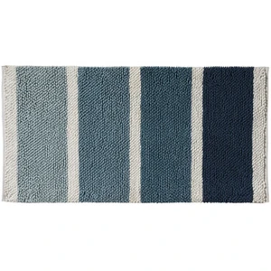 Guy Levasseur Tapis de bain déco à rayures en polycoton 50x80cm pas cher