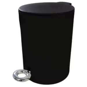 Levasseur Poubelle de salle de bains 3 litres, noir, Scandi pas cher