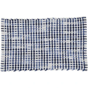 Guy Levasseur Tapis de bain déco quadrillé en polycoton pas cher