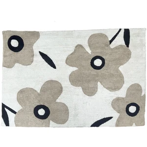 Future Home Tapis déco floral en coton tufté pas cher