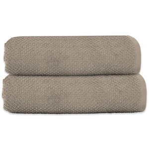 Lot 2 serviettes de bain 70x140 coton éponge pas cher