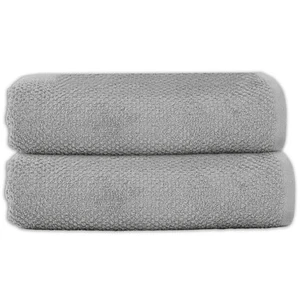 Lot 2 serviettes de bain 70x140 coton éponge pas cher
