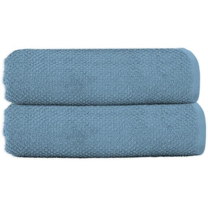 Lot 2 serviettes de bain 70x140 coton éponge pas cher