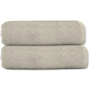 Lot 2 serviettes de toilette 50x90 coton éponge pas cher
