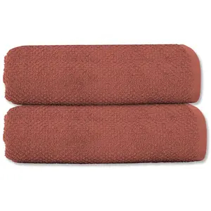 Lot 2 serviettes de toilette 50x90 coton éponge pas cher