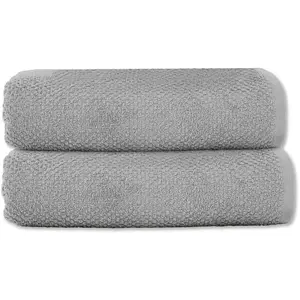 Lot 2 serviettes de toilette 50x90 coton éponge pas cher