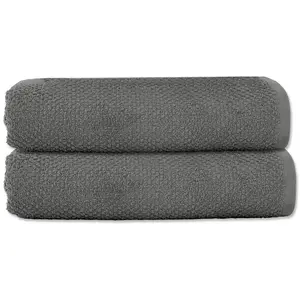 Lot 2 serviettes de toilette 50x90 coton éponge pas cher