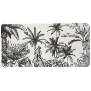 Tapis de bain antidérapant imprimé tropical 60x120cm