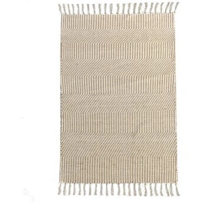 Future Home Tapis déco à franges en fibre naturelle et coton pas cher