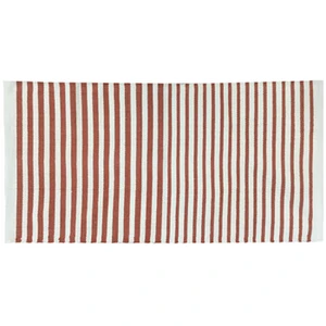 Future Home Tapis déco en coton rouge et blanc