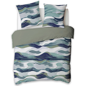 Parure de lit Housse + 2 taies 240x220 cm KERLEVEN pas cher