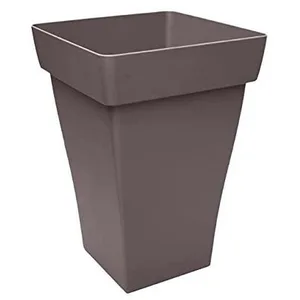Poetic ROMEO PLUS Bac haut carré 47cm - 60l - Taupe pas cher