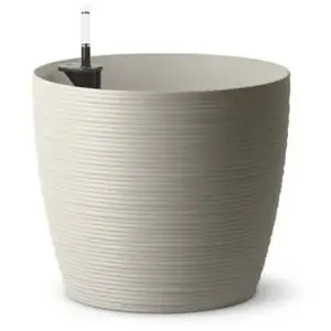 Pot rond Poetic Casa Cosy 36 gris soie ø36 x h.32 cm pas cher