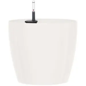 Pot rond Poetic Casa Brillant 30 blanc ø30 x h.26 cm pas cher