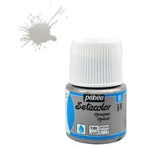 Comparateur de prix : Peinture textile - Pébéo - Setacolor opaque - Gris N°91 - 45ml - Couleurs intenses