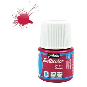 Comparateur de prix : Pébéo 295081 Setacolor Opaque 1 Flacon Framboise 45 ml