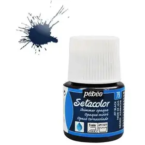 Comparateur de prix : PEBEO Pébéo 295079 Setacolor Opaque 1 Flacon Noir de Jais Moiré 45 ML