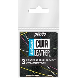 Pébéo Pointe de rechange pour Marqueur Setacolor Cuir 3 pcs