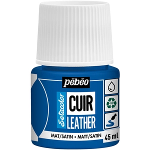 PEBEO Setacolor cuir 45ml - bleu ultramarin pas cher