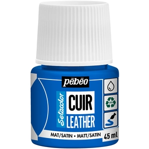 PEBEO Setacolor cuir 45ml - bleu ocean pas cher