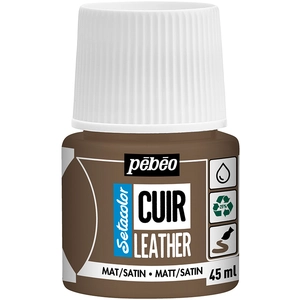 Comparateur de prix : PEBEO Setacolor cuir 45ml - brun expresso