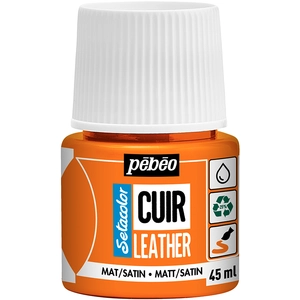 PEBEO Setacolor cuir 45ml - orange pas cher