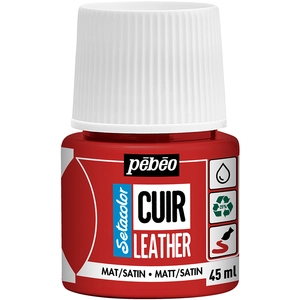 Comparateur de prix : PEBEO Setacolor cuir 45ml - rouge intense