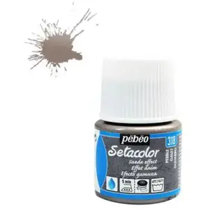 Comparateur de prix : PEBEO Setacolor Flacon de Peinture Effet Daim pour Tissus Galet 45 ML