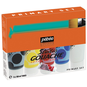 Comparateur de prix : Pébéo Arts Graphiques Pebeo Studio Gouache Pack Primaires 5 Tubes 100 Ml