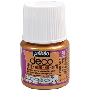 Comparateur de prix : Pebeo Peinture acrylique nacrée - Or antique - 45 ml