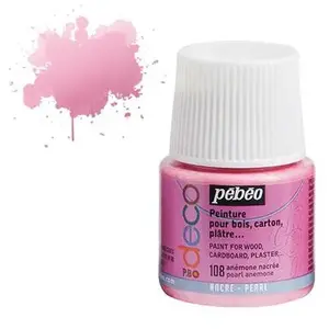 Comparateur de prix : Pebeo Peinture P.BO Déco nacree anemone nacree 45ml P