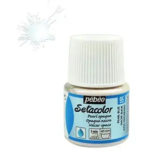 Comparateur de prix : Pébéo Peinture textile Setacolor opaque effet nacré - Bleu - 45 ml