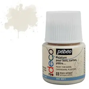 Comparateur de prix : Peinture P.BO Déco blanc antique mat 45ml Pebeo