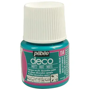 Comparateur de prix : PEBEO Peinture acrylique opaque mate - Bleu d'orient - 45 ml